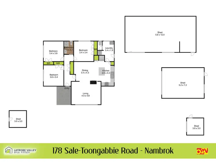 Floorplan of Homely house listing, 178 Sale Toongabbie Road, Nambrok VIC 3847