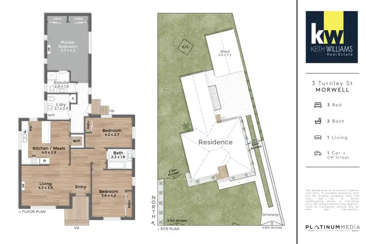 Floorplan of Homely house listing, 3 Turnley Street, Morwell VIC 3840