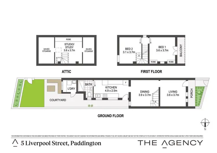 Floorplan of Homely house listing, 5 Liverpool Street, Paddington NSW 2021