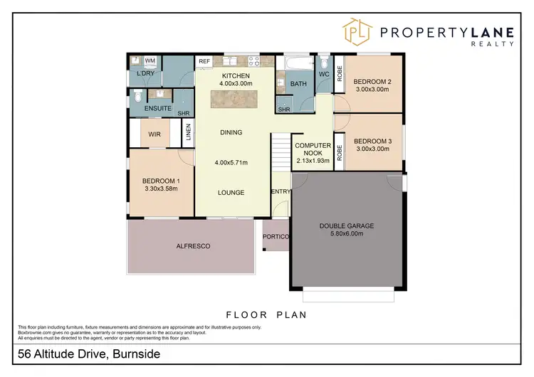 Floorplan of Homely house listing, 56 Altitude Drive, Burnside QLD 4560