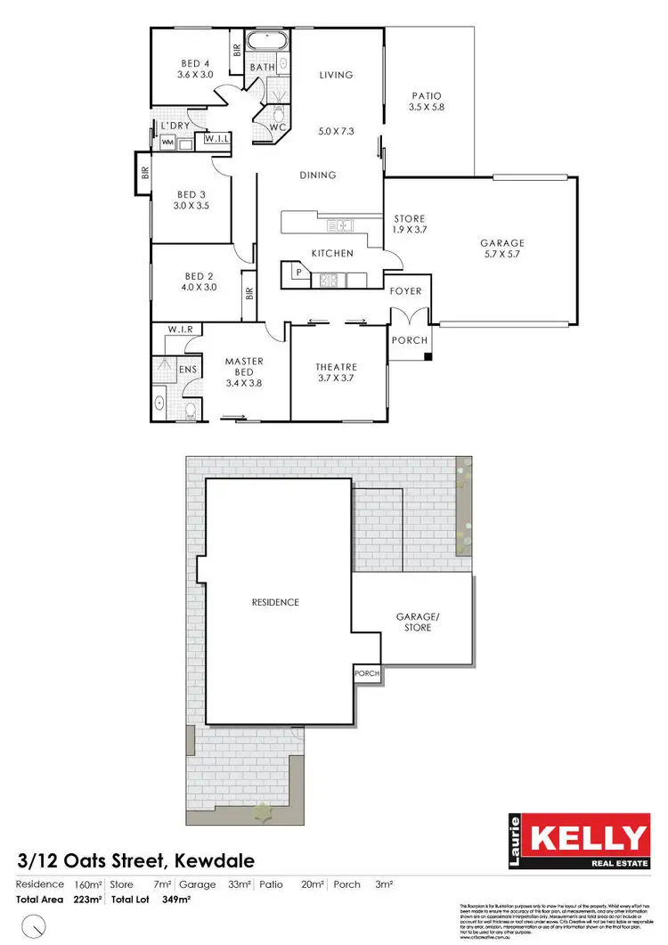 Floorplan of Homely house listing, 3/12 Oats Street, Kewdale WA 6105