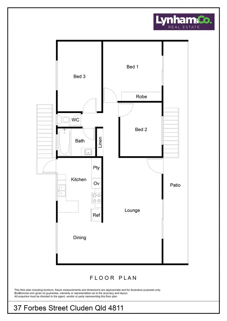 Floorplan of Homely house listing, 37 Forbes Street, Cluden QLD 4811