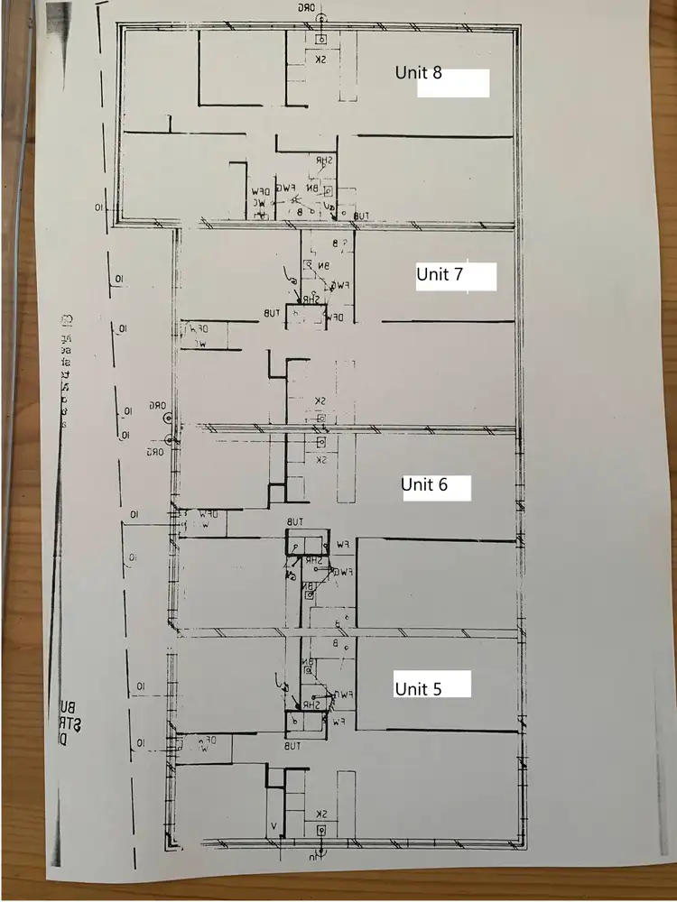 Floorplan of Homely block of units listing, 5-8/42 Hayes Street, Caboolture QLD 4510