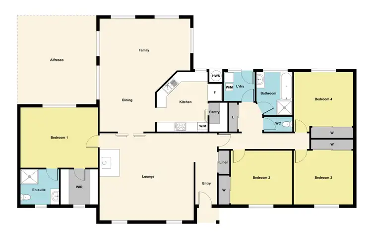 Floorplan of Homely house listing, 21-23 Rennie Street, Great Western VIC 3374