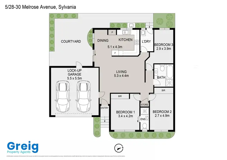 Floorplan of Homely villa listing, 5/28-30 Melrose Avenue, Sylvania NSW 2224