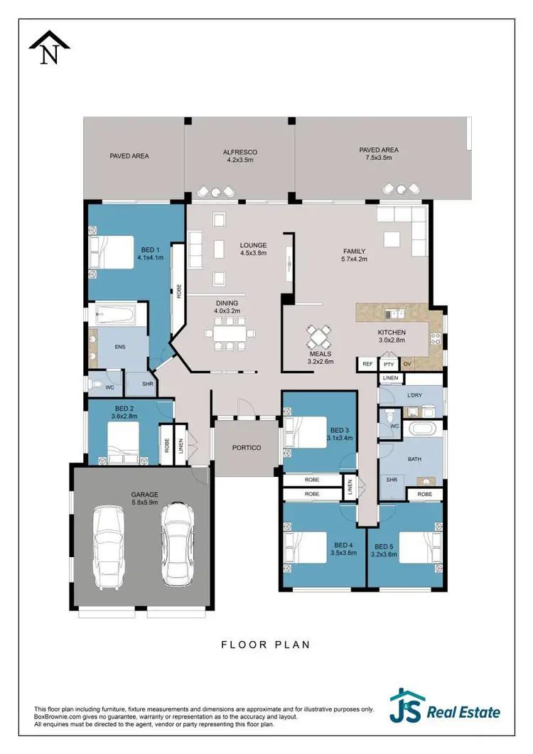 Floorplan of Homely house listing, 9 Seabreeze Court, Bonny Hills NSW 2445