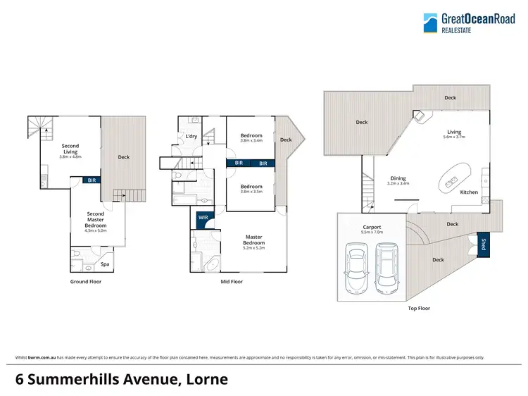 Floorplan of Homely house listing, 6 Summerhills Avenue, Lorne VIC 3232