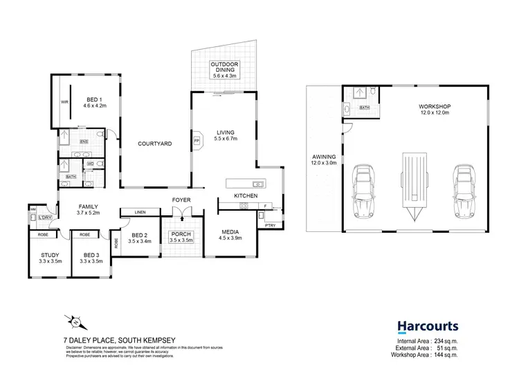 Floorplan of Homely rural property listing, 7 Daley Place, South Kempsey NSW 2440