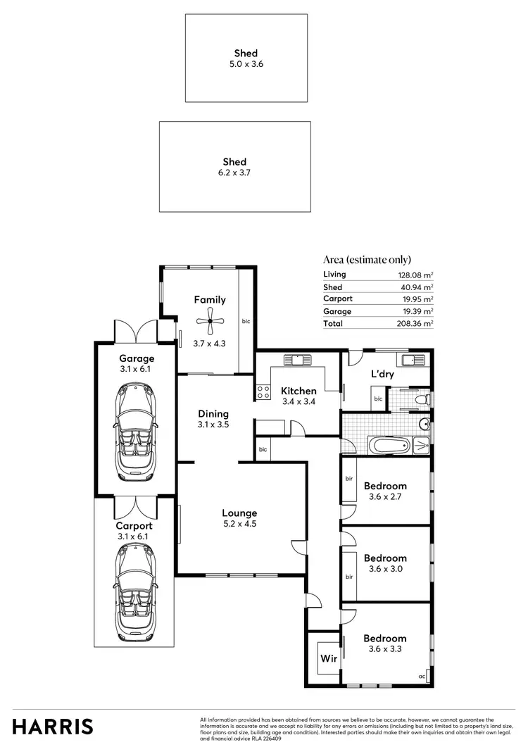 Floorplan of Homely house listing, 14 Warrego Crescent, Linden Park SA 5065