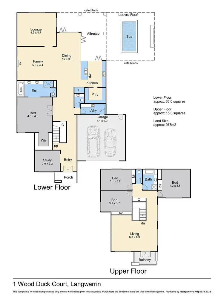 Floorplan of Homely house listing, 1 Wood Duck Court, Langwarrin VIC 3910