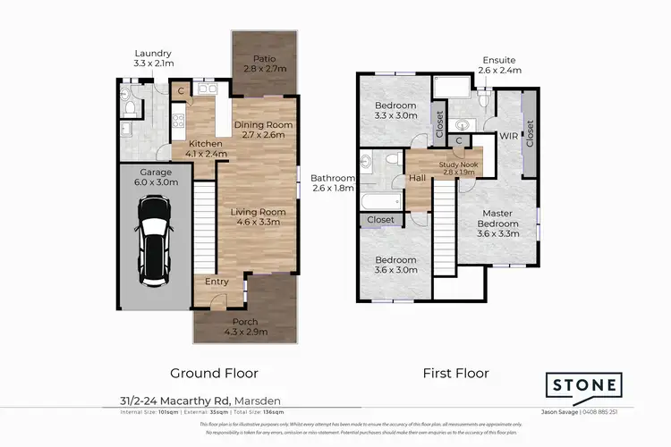 Floorplan of Homely townhouse listing, 31/2-24 Macarthy Road, Marsden QLD 4132