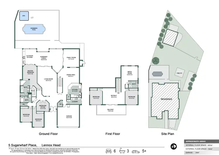 Floorplan of Homely house listing, 5 Sugarwharf Place, Lennox Head NSW 2478