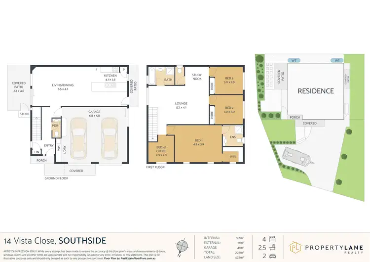 Floorplan of Homely house listing, 14 Vista Close, Southside QLD 4570