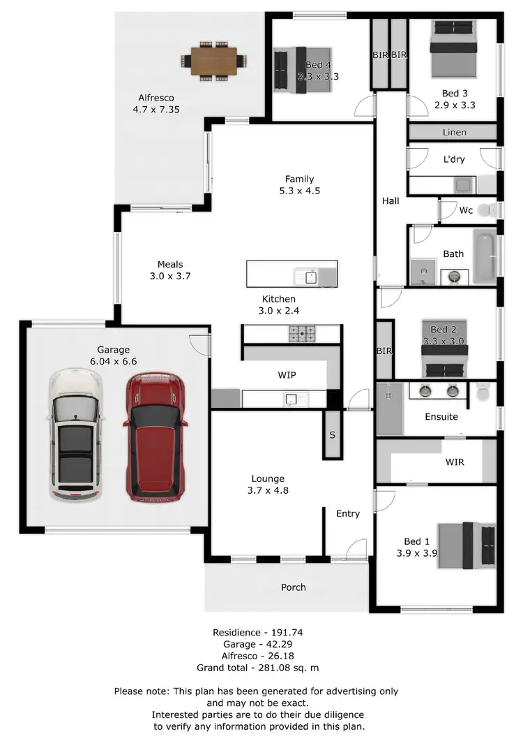 Floorplan of Homely house listing, 39 Freeman Crescent, Baranduda VIC 3691