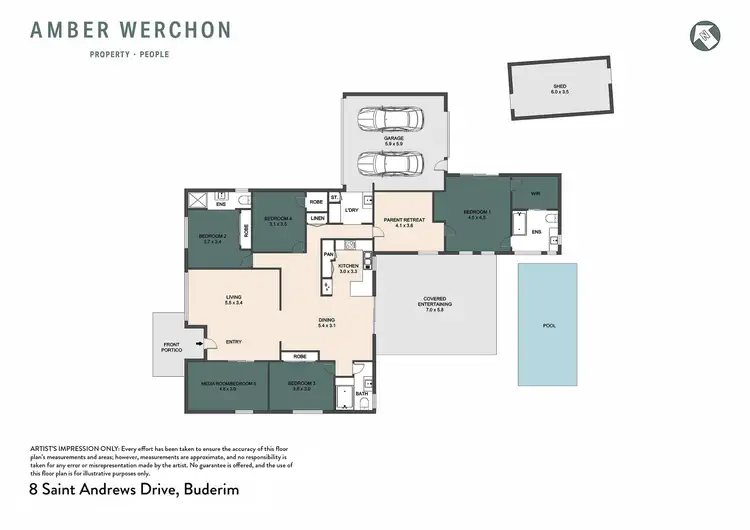 Floorplan of Homely house listing, 8 St Andrews Drive, Buderim QLD 4556