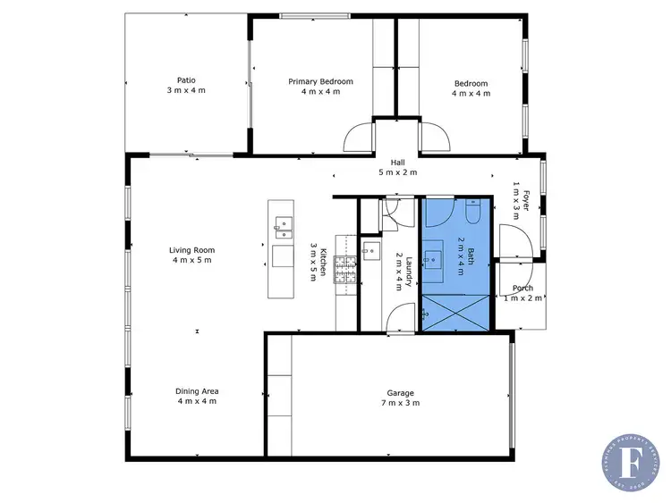 Floorplan of Homely block of units listing, 121 Temora Street, Cootamundra NSW 2590