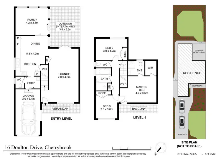 Floorplan of Homely semi-detached listing, 16 Doulton Drive, Cherrybrook NSW 2126