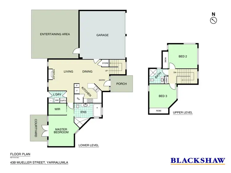 Floorplan of Homely townhouse listing, 43B Mueller Street, Yarralumla ACT 2600