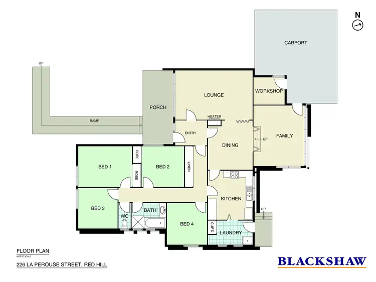 Floorplan of Homely house listing, 226 La Perouse Street, Red Hill ACT 2603