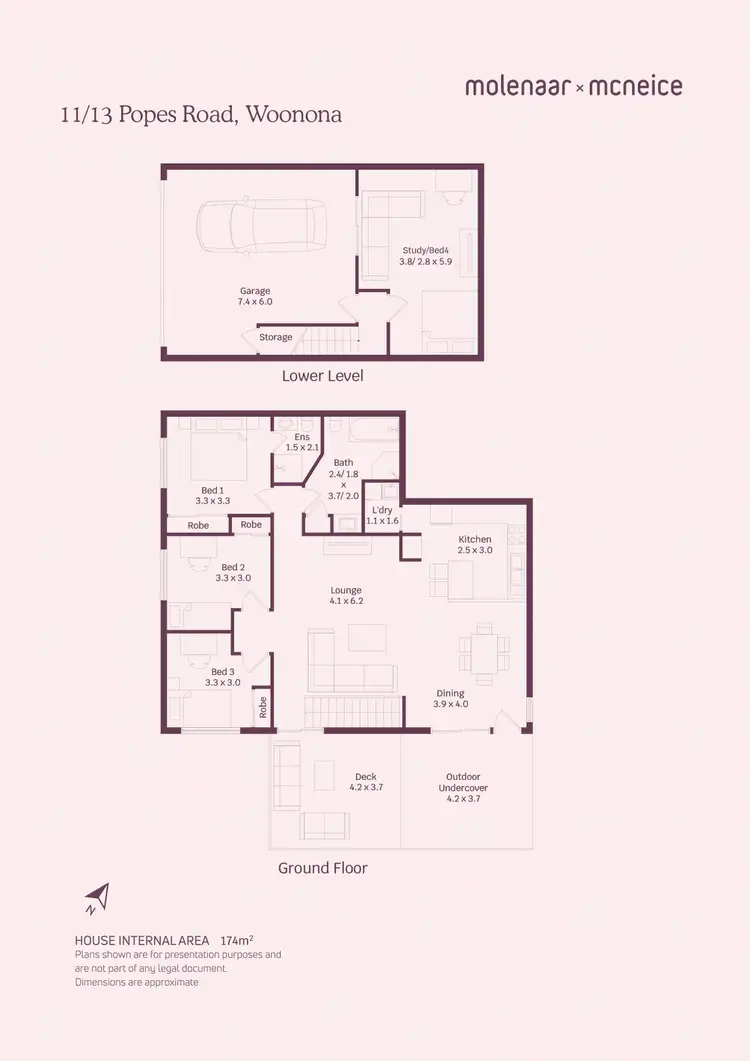 Floorplan of Homely townhouse listing, 11/13 Popes Road, Woonona NSW 2517