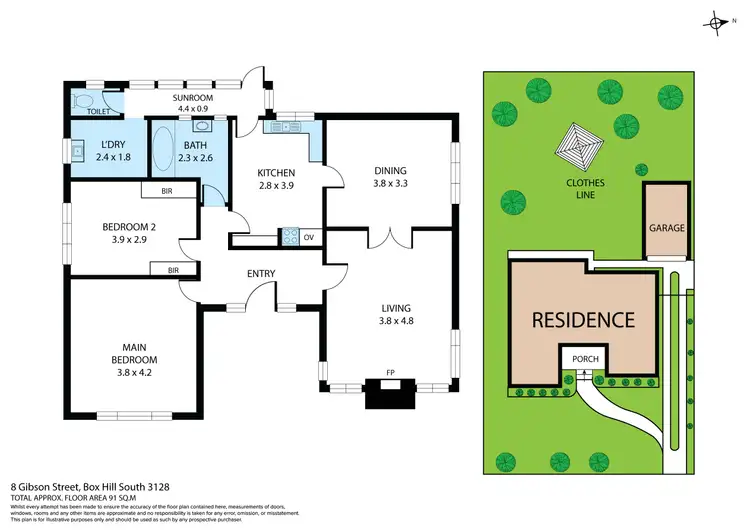 Floorplan of Homely house listing, 8 Gibson Street, Box Hill South VIC 3128