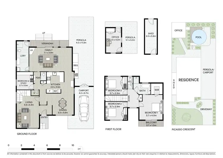 Floorplan of Homely house listing, 10 Picasso Crescent, Old Toongabbie NSW 2146
