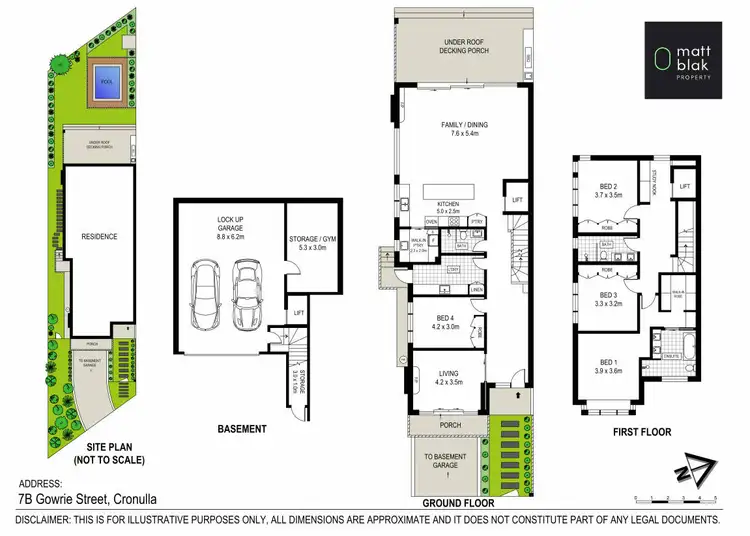 Floorplan of Homely house listing, 7B Gowrie Street, Cronulla NSW 2230