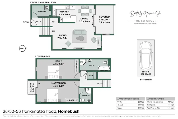 Floorplan of Homely apartment listing, 28/52 Parramatta Road, Homebush NSW 2140