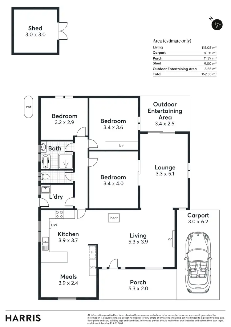 Floorplan of Homely house listing, 1 Collins Street, Hahndorf SA 5245