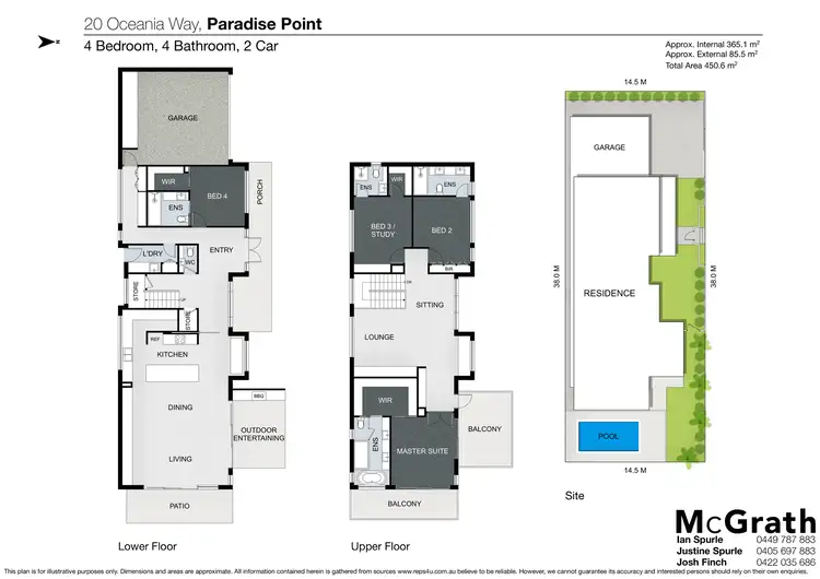 Floorplan of Homely house listing, 20 Oceania Way, Paradise Point QLD 4216