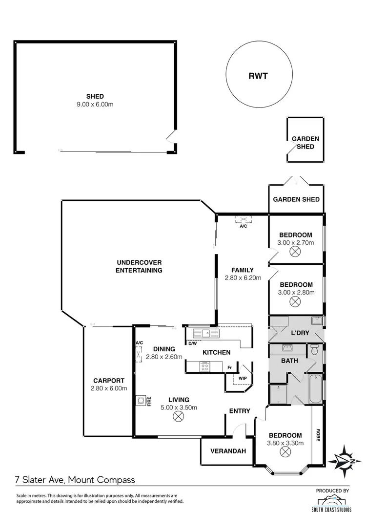 Floorplan of Homely house listing, 7 Slater Avenue, Mount Compass SA 5210