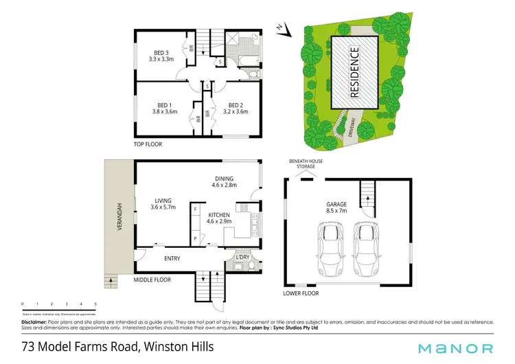 Floorplan of Homely house listing, 73 Model Farms Road, Winston Hills NSW 2153