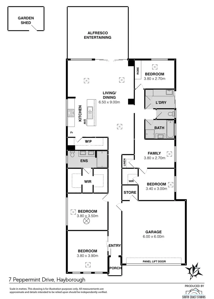Floorplan of Homely house listing, 7 Peppermint Drive, Hayborough SA 5211