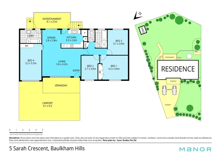 Floorplan of Homely house listing, 5 Sarah Crescent, Baulkham Hills NSW 2153