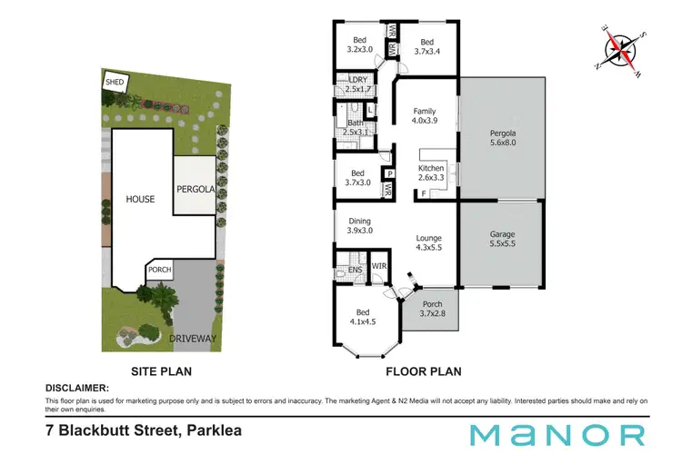 Floorplan of Homely house listing, 7 Blackbutt Street, Parklea NSW 2768
