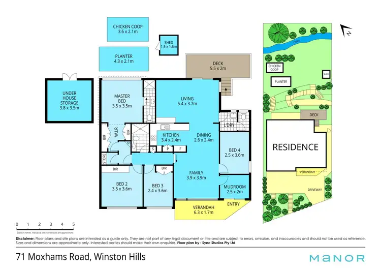 Floorplan of Homely house listing, 71 Moxhams Road, Winston Hills NSW 2153