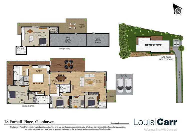 Floorplan of Homely house listing, 18 Farhall Place, Glenhaven NSW 2156
