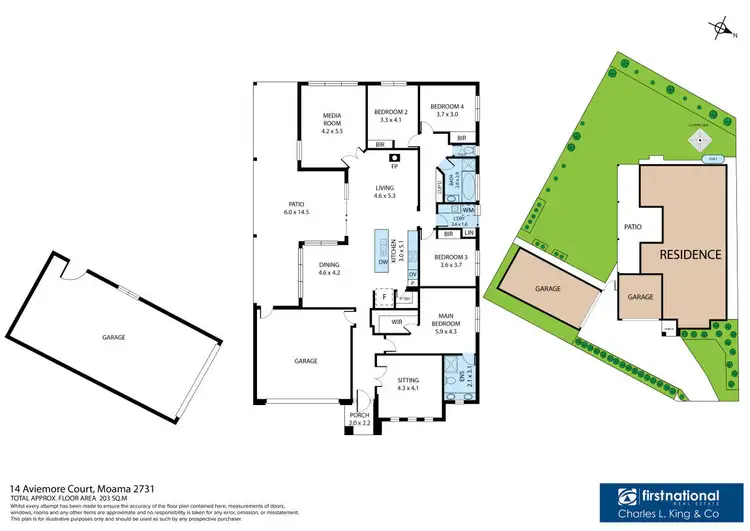 Floorplan of Homely house listing, 14 Aviemore Court, Moama NSW 2731