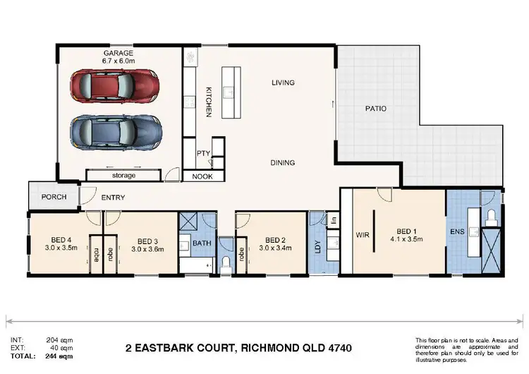 Floorplan of Homely house listing, 2 Eastbark Court, Richmond QLD 4740