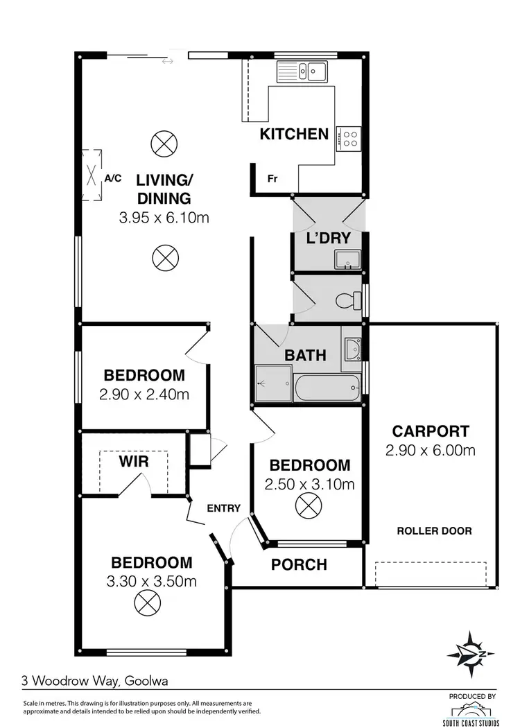 Floorplan of Homely house listing, 3 Woodrow Way, Goolwa SA 5214