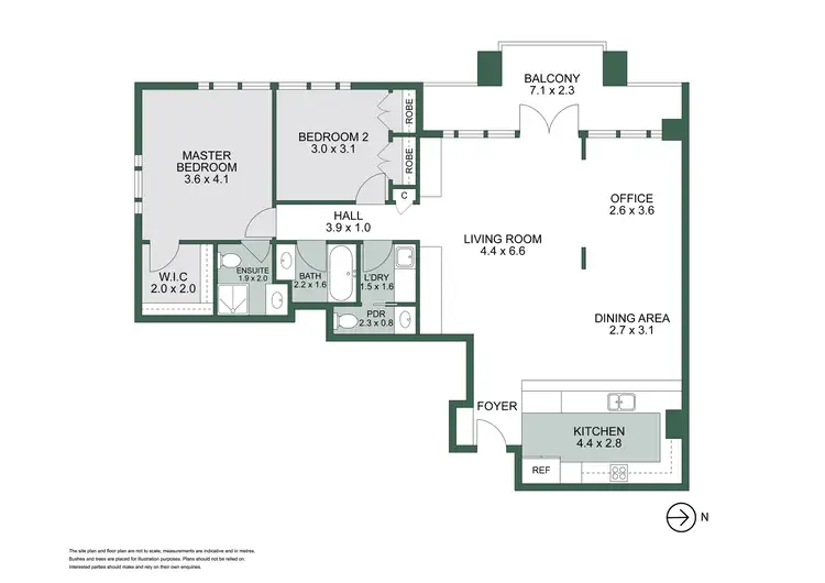 Floorplan of Homely apartment listing, 92/1 Queensberry Street, Carlton VIC 3053