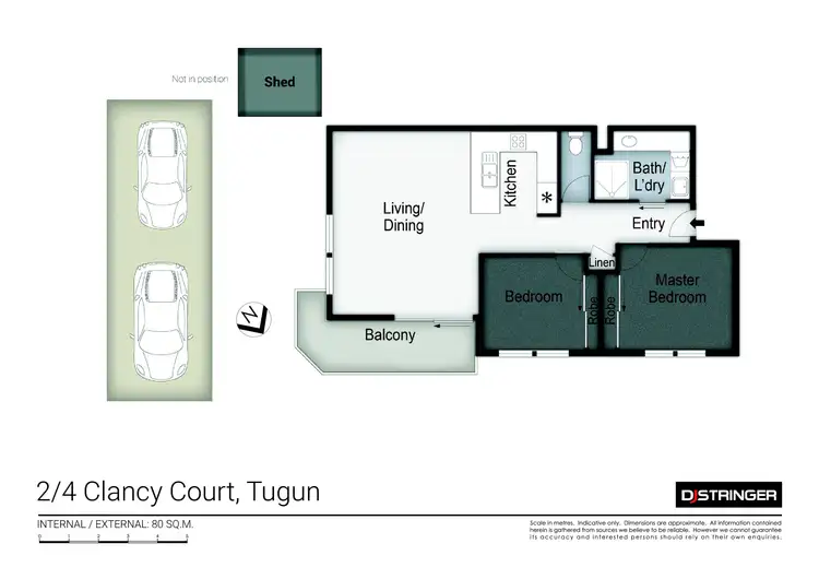 Floorplan of Homely unit listing, 2/4 Clancy Court, Tugun QLD 4224