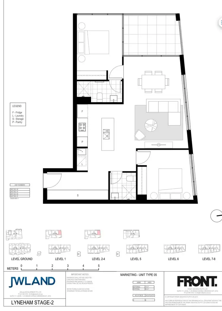 Floorplan of Homely apartment listing, 302/100 De Burgh Street, Lyneham ACT 2602