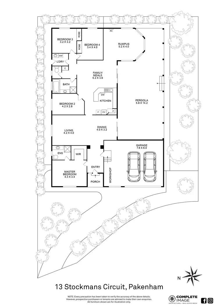Floorplan of Homely house listing, 13 Stockmans Circuit, Pakenham VIC 3810