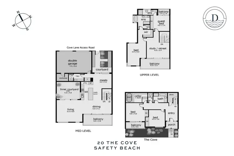 Floorplan of Homely house listing, 20 The Cove, Safety Beach VIC 3936