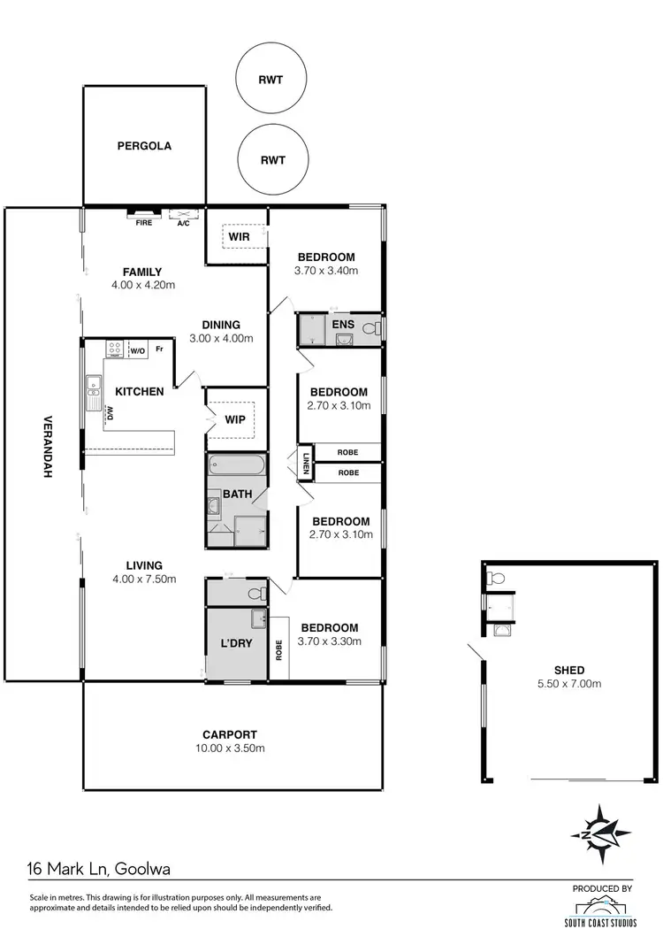 Floorplan of Homely house listing, 16 Mark Lane, Goolwa SA 5214
