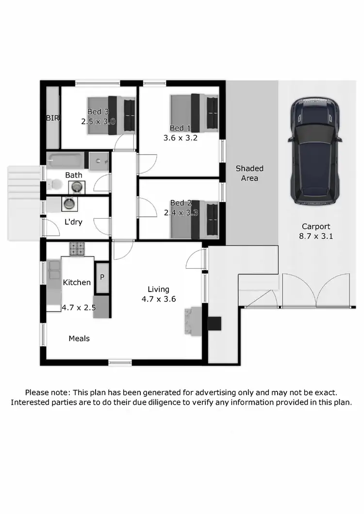 Floorplan of Homely house listing, 870 Watson Street, Glenroy NSW 2640
