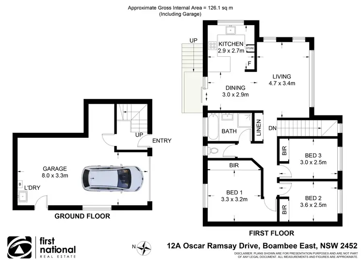 Floorplan of Homely house listing, 12A Oscar Ramsay Drive, Boambee East NSW 2452