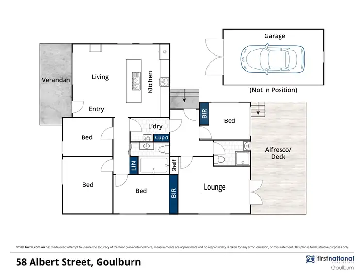 Floorplan of Homely house listing, 58 Albert Street, Goulburn NSW 2580