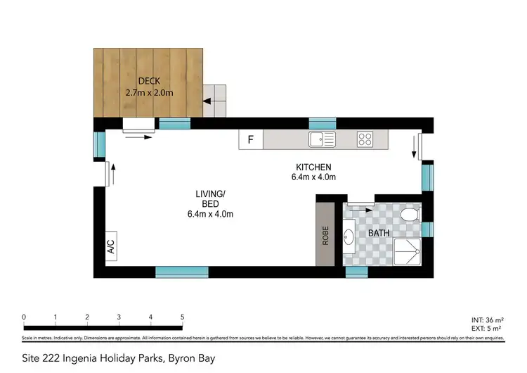 Floorplan of Homely retirement listing, 222/37 Broken Head Road, Byron Bay NSW 2481